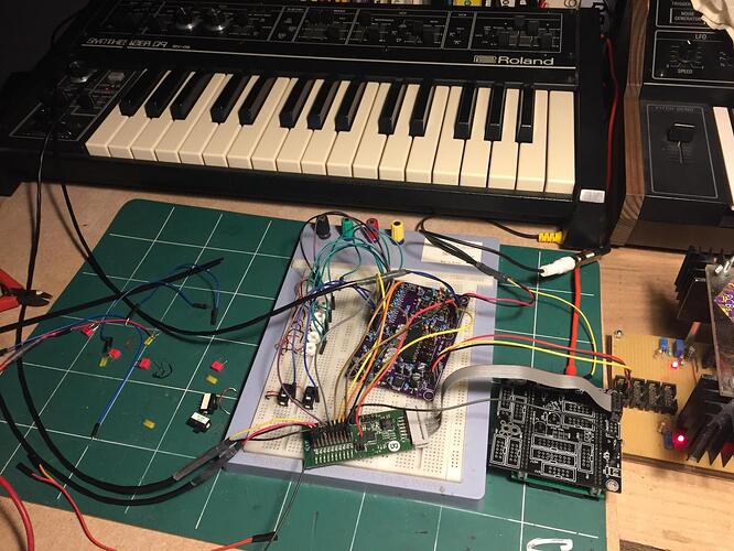 MIDIbox 2069 - Proto, testing Analog and Digital Controls