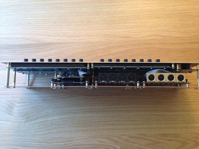 Core and 2 x MIDI I/O mounted - Back