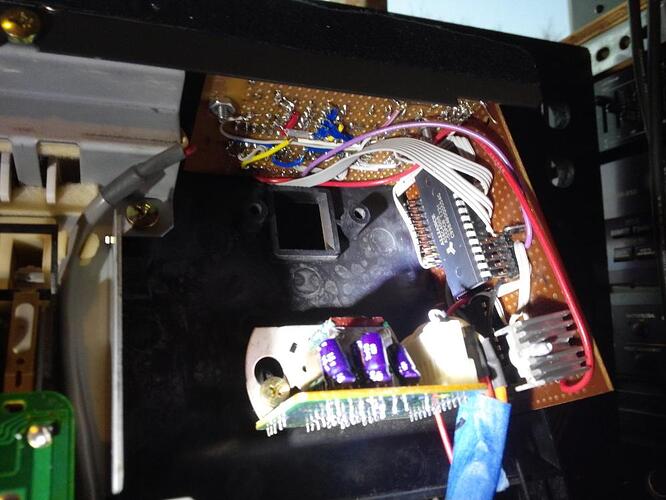 Electone FX-20 - custom memory board insides (not working)