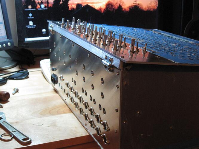 Case In Progress--Back Panel and Limiter Section