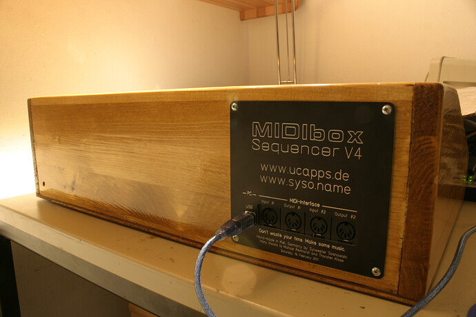 The rear panel mounted.