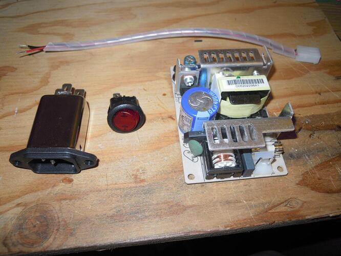 PSU Module + illuminated switch and power cable entry