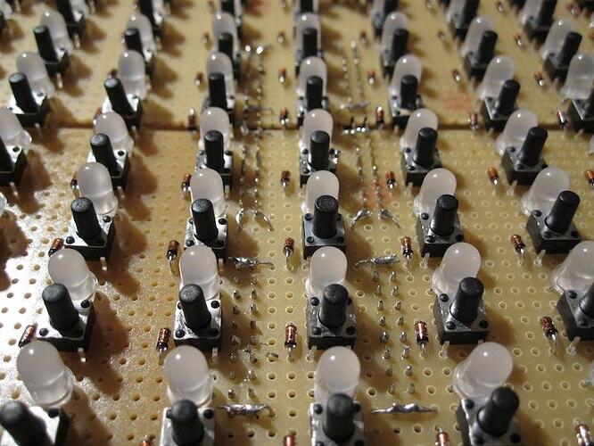 Later we will use such 2-row SIL headers to mount the SRIO boards