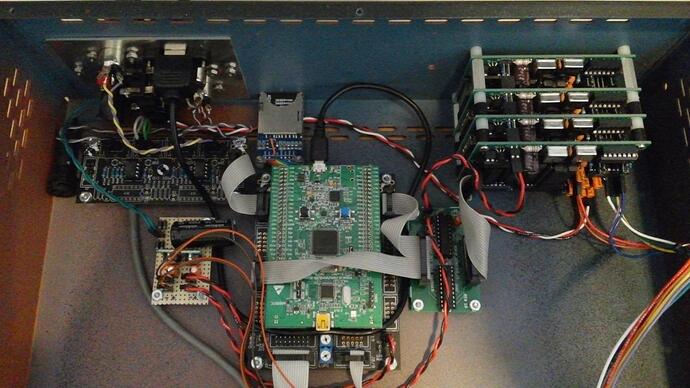 MIDIbox Quad Genesis: Finished insides (2)