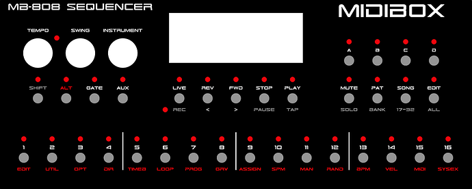 MB808 Sequencer Round Caps