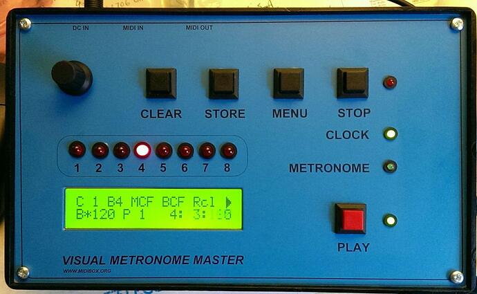 Visual Metronome master unit.