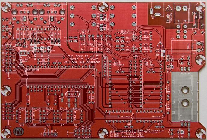 sammichSID Base PCB