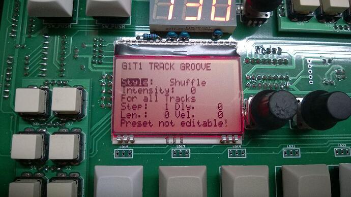 MB909 track groove screen