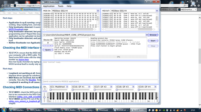 Issue with uploading new firmware screenshot 1