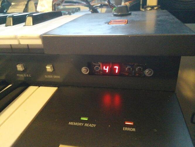 Electone FX-20 - custom memory board (not working)