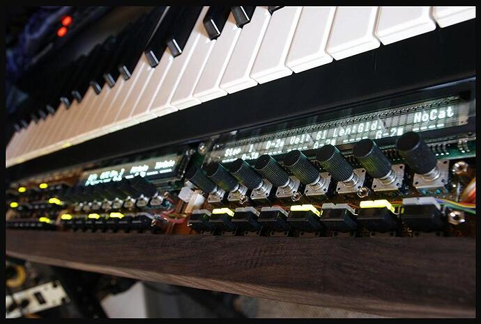 Ebony MBSEQ V4 installed below keyboard