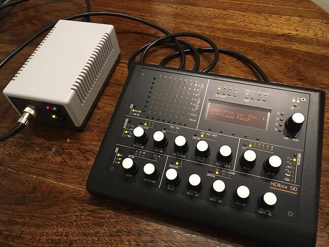 Custom power supply and MB6582 with orange LCD display