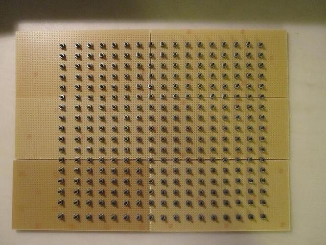 All buttons mounted