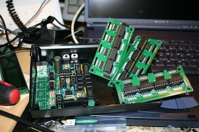 Soldered PCBs