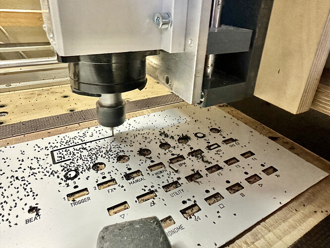 Milling the front panel